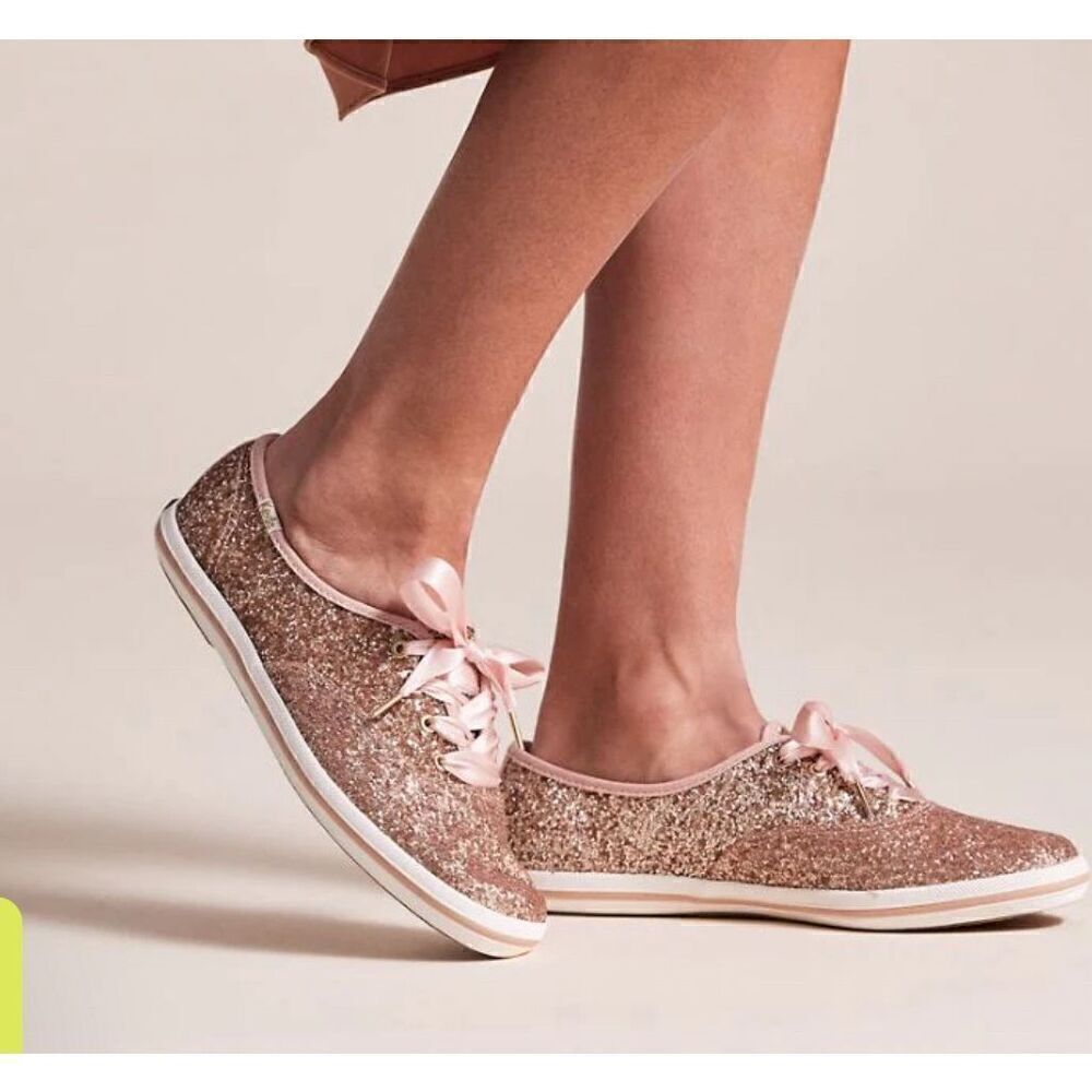 Keds x Kate Spade Women's Champion Glitter Sneaker Size 7,5